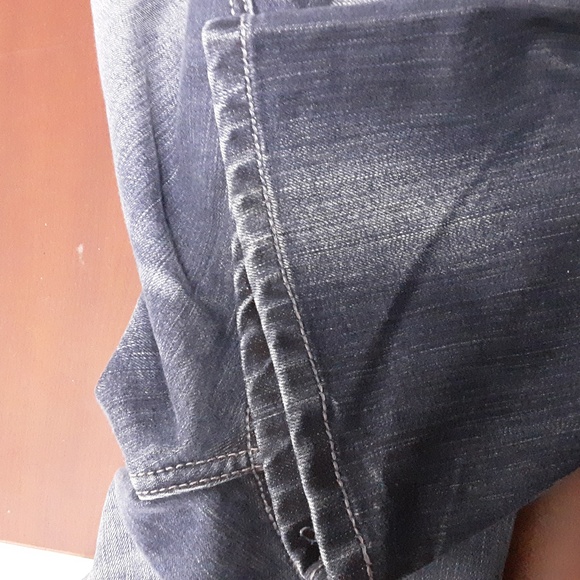 ADA CINCH Mid Rise Relaxed Boot Cut Cheveron-Inspired Style Denim Jean/Size 11 - Picture 8 of 11